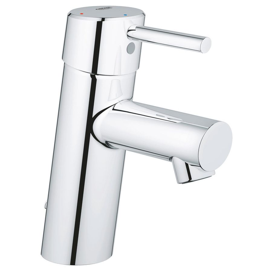 Concetto 1-hendelwast.mengkraan spr.101mm chroom vaste uitloop