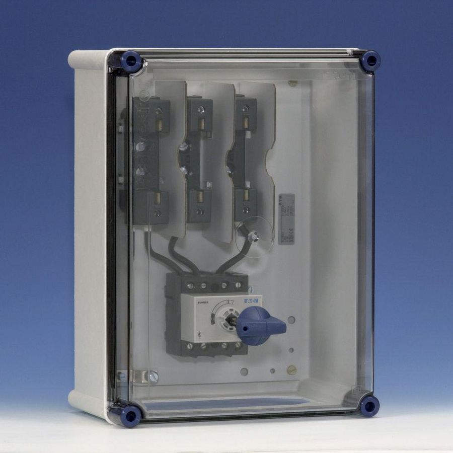 Schakelveiligh.kast 63A 4p DMM+3xgr00 in K434