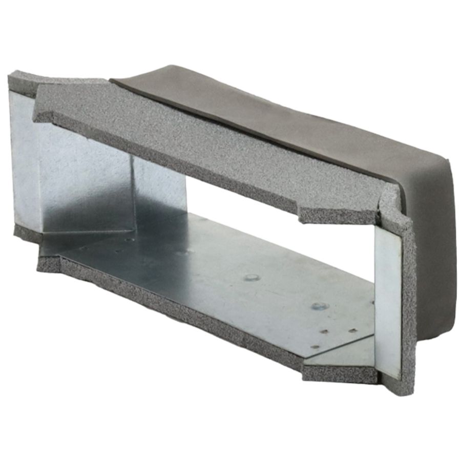 Zijaansluiting 220x80mm rechthoekig instortkanaal Thermoduct