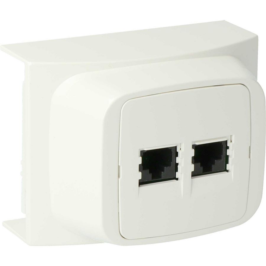 Aansluitpunt data ED40 2v CAT5 wit RAL9010