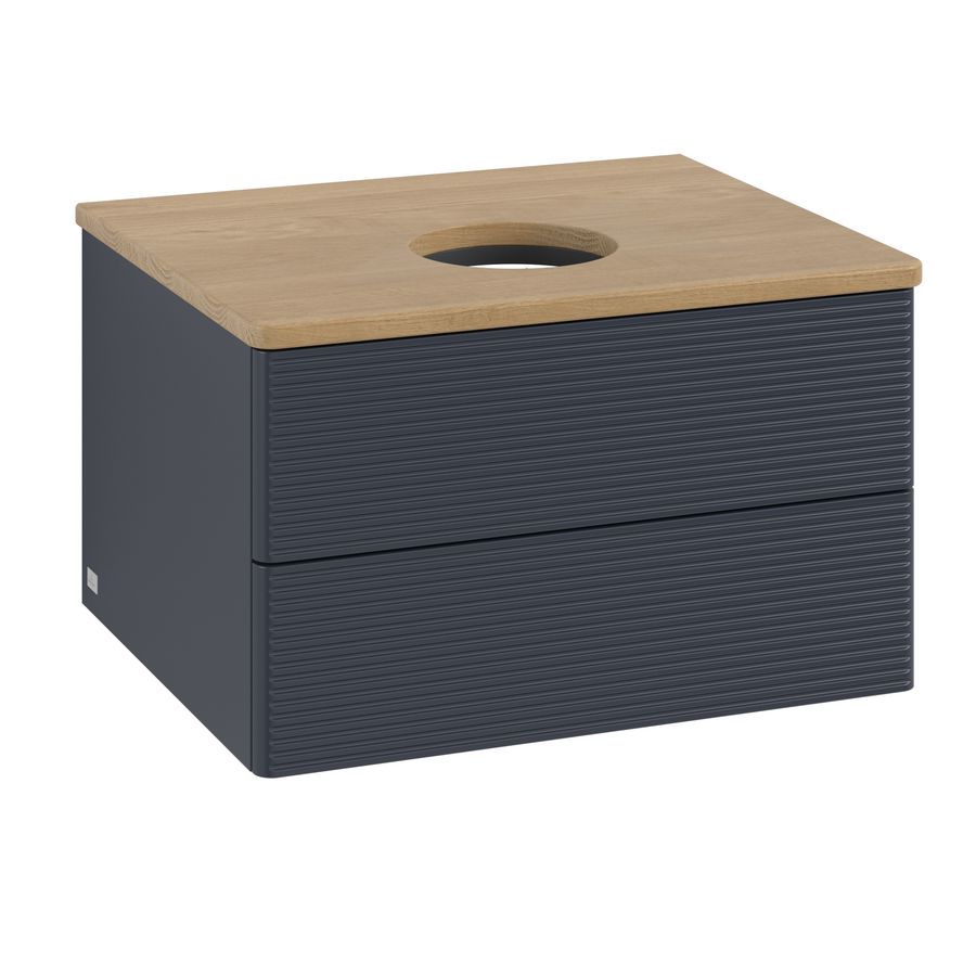 Wastafelonderkast Antao 600x360x500mm Mid.Blue Matt Lacquer K18111HG