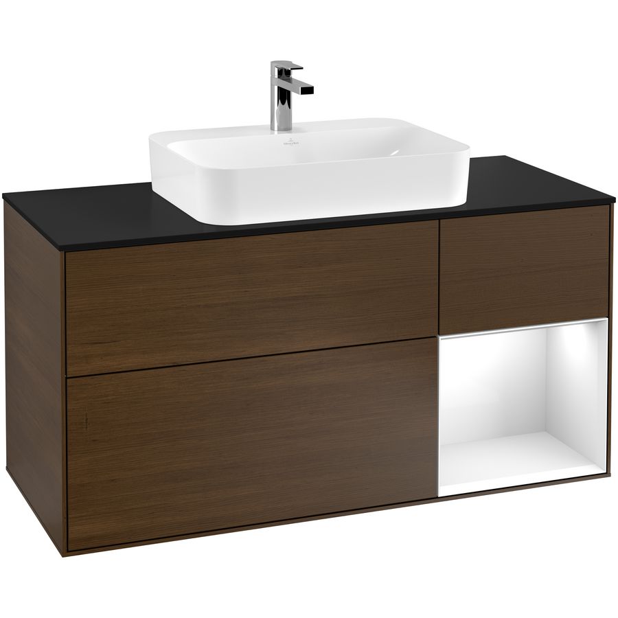 Wastafelonderkast Finion 1200x603x501mm W.Veneer F422GFGN