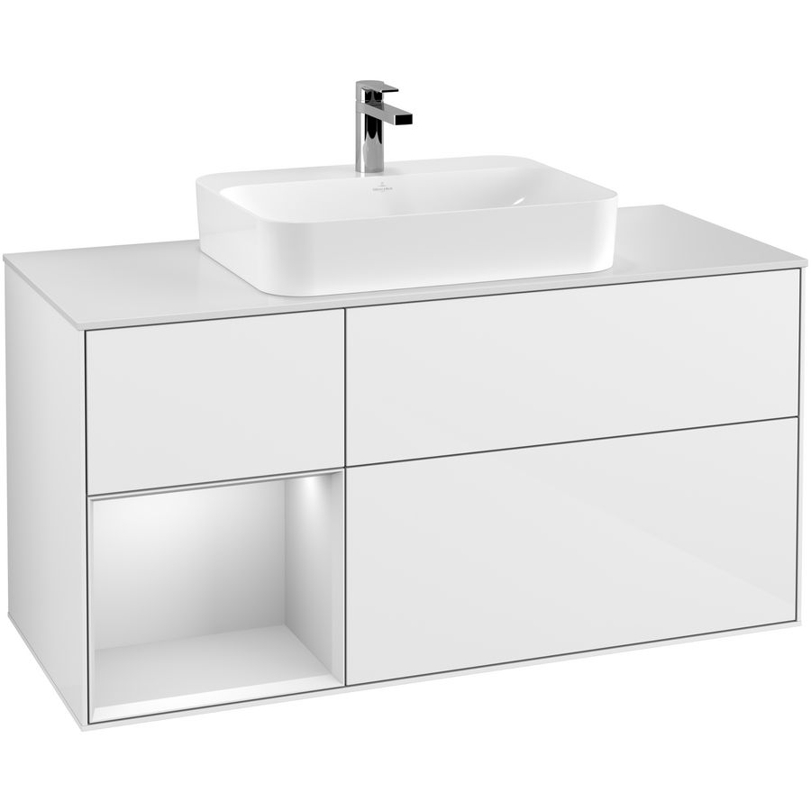 Wastafelonderkast Finion 1200x603x501mm G.White.L F411MTGF