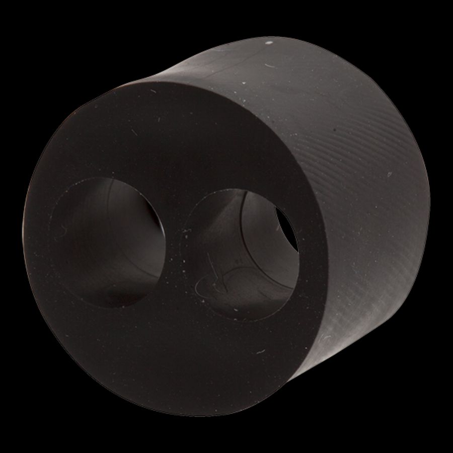 Inzetstuk meervoudig TPE t.b.v. wartel M20 doorlaat 2x 4-6mm (MFD20/02/060)