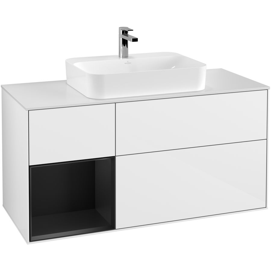 Wastafelonderkast Finion 1200x603x501mm G.White.L F411PDGF