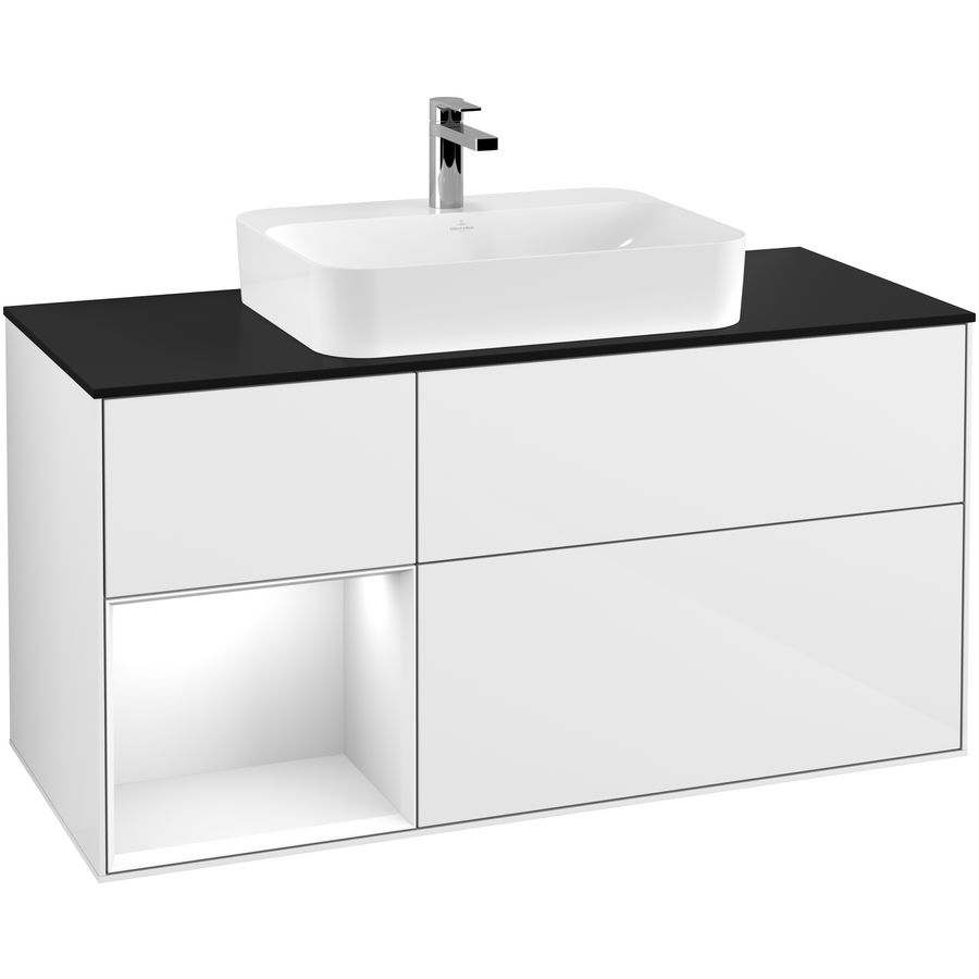 Wastafelonderkast Finion 1200x603x501mm G.White.L F412GFGF