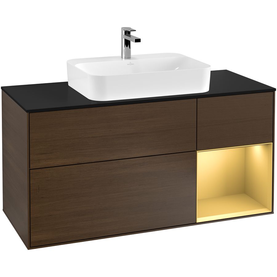Wastafelonderkast Finion 1200x603x501mm W.Veneer F422HFGN