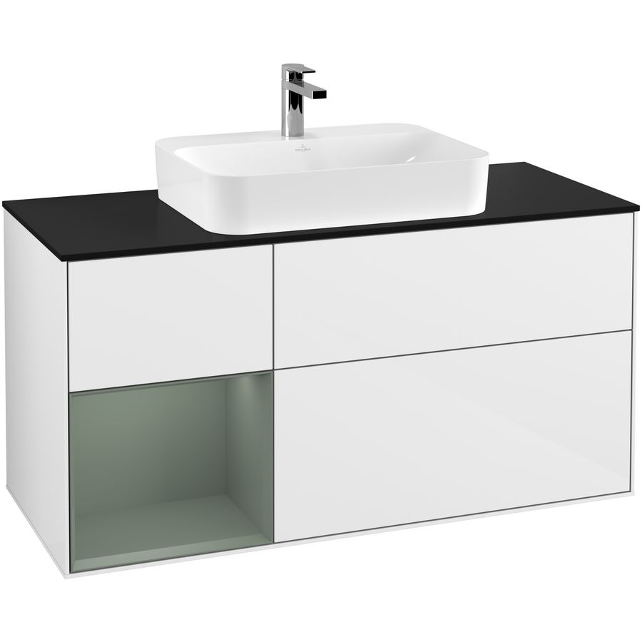Wastafelonderkast Finion 1200x603x501mm G.White.L F412GMGF