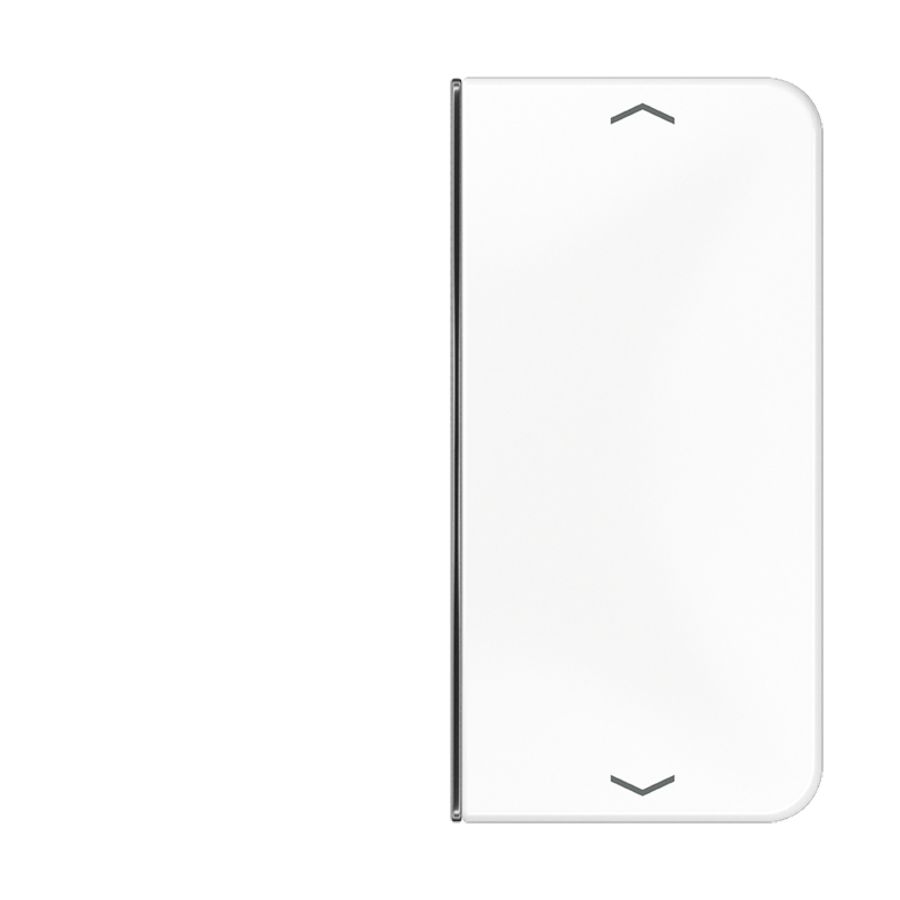 Tastafdekking 2-voudig pijl CD alpinwit KNX