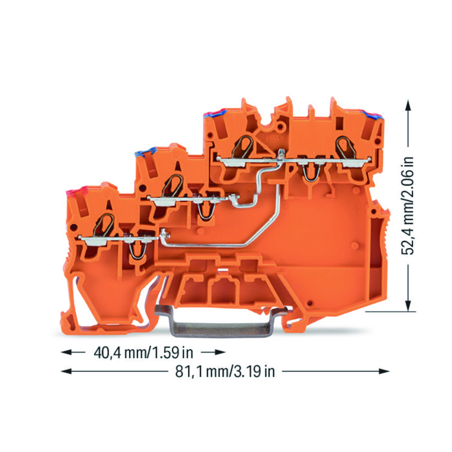 3-draads initiatorvoedingsklem 1mm² VVE=15
