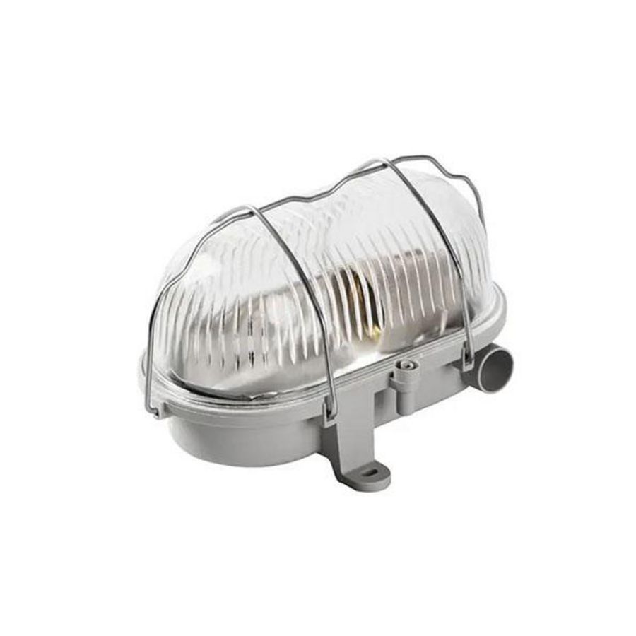 Plafond-/wandarmatuur Bulley grijs E27 230V max. 60W IP54