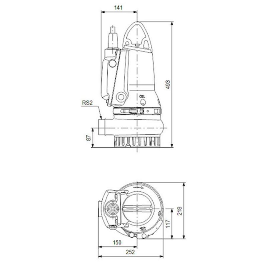 Dompelpomp DP10.50.09.E.2.50B 3x400VY Auto Adapt