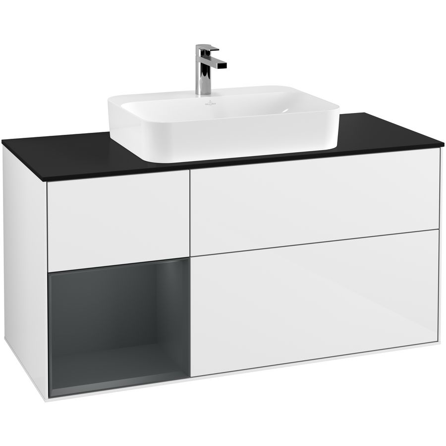 Wastafelonderkast Finion 1200x603x501mm G.White.L F412HGGF