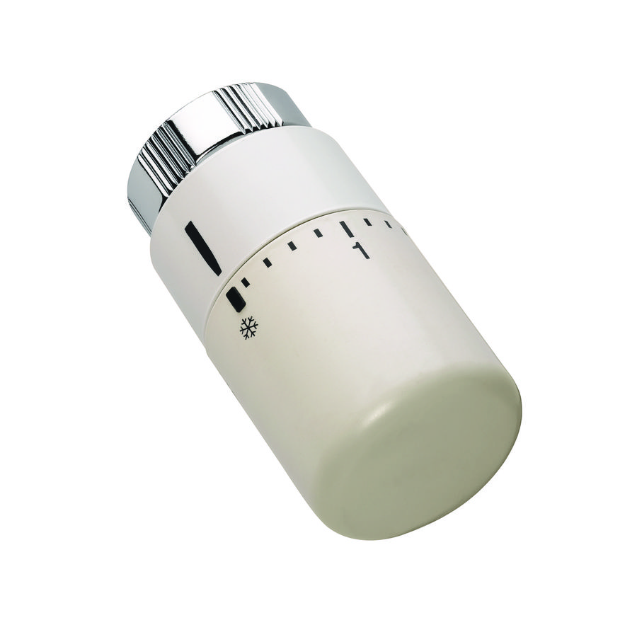 Thermostatische designknop wit