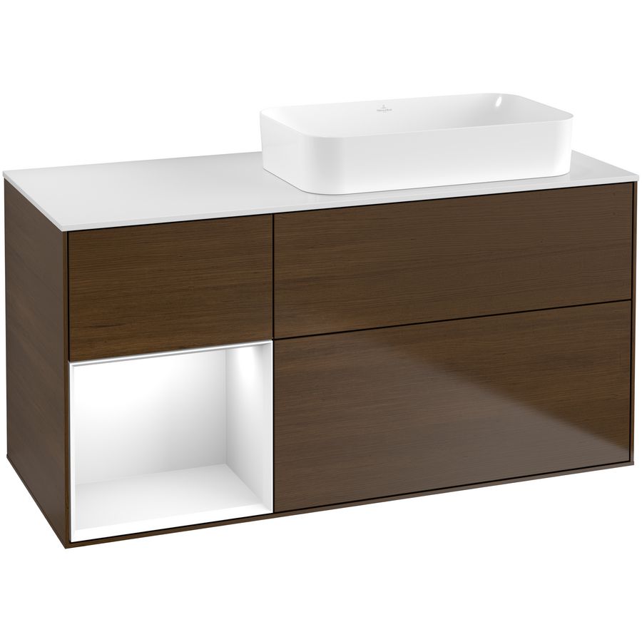 Wastafelonderkast Finion 1200x603x501mm W.Veneer F681GFGN