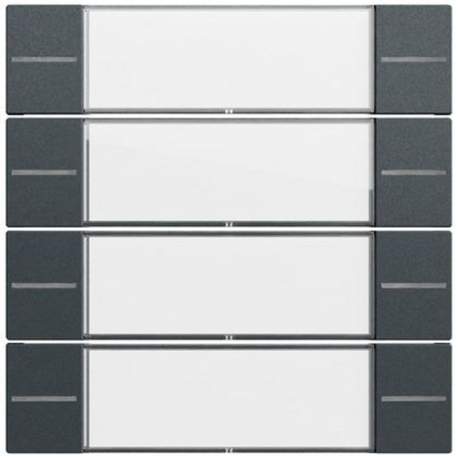 Wippenset 4-voudig TK tastsens.4.70 clear/antraciet(gel.)