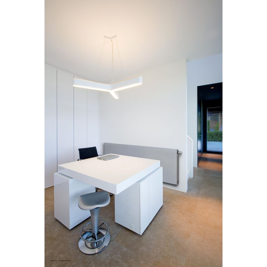 Designradiator horizontaal Niva NH1L1 520x450 RAL9016