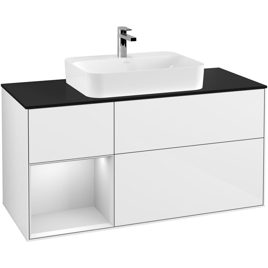 Wastafelonderkast Finion 1200x603x501mm G.White.L F412MTGF