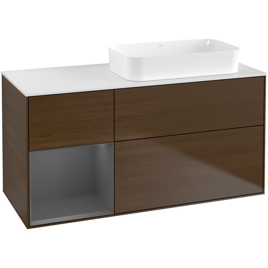 Wastafelonderkast Finion 1200x603x501mm W.Veneer F681GKGN