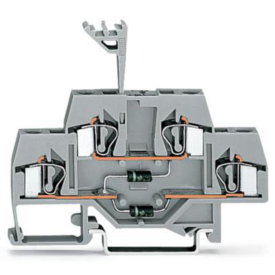 Moduleklem 2-etage + 2 dioden 1N4007 281-635/281-491 VVE=50
