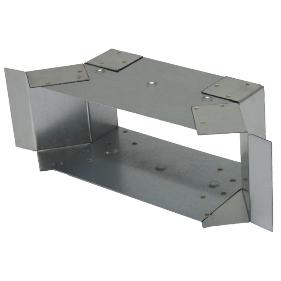 Zijaansluiting 170x80mm voor rechthoekig instortkanaal Thermoduct