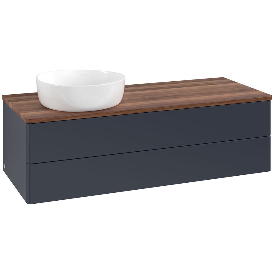 Wastafelonderkast Antao 1200x360x500mm Mid.Blue Matt Lacquer K22012HG