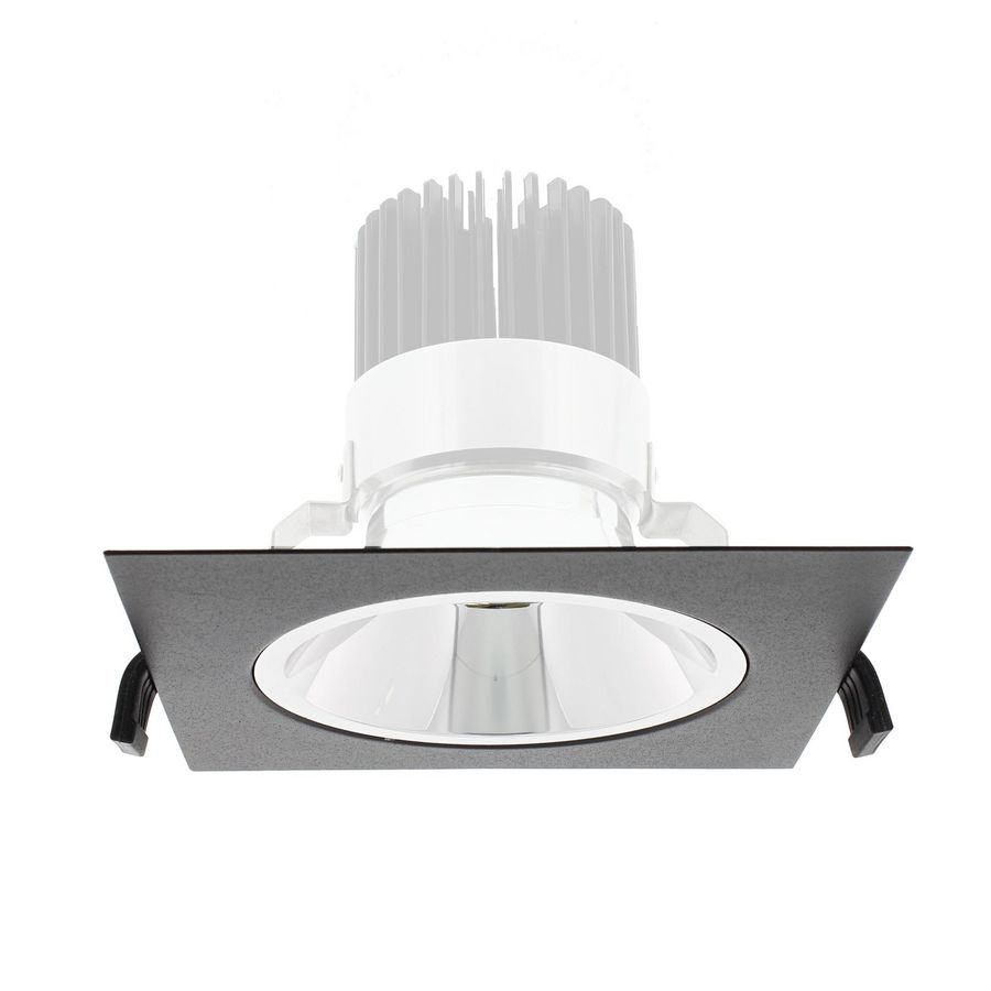 Vierkant pasring 170x170mm voor Juno module Zwart