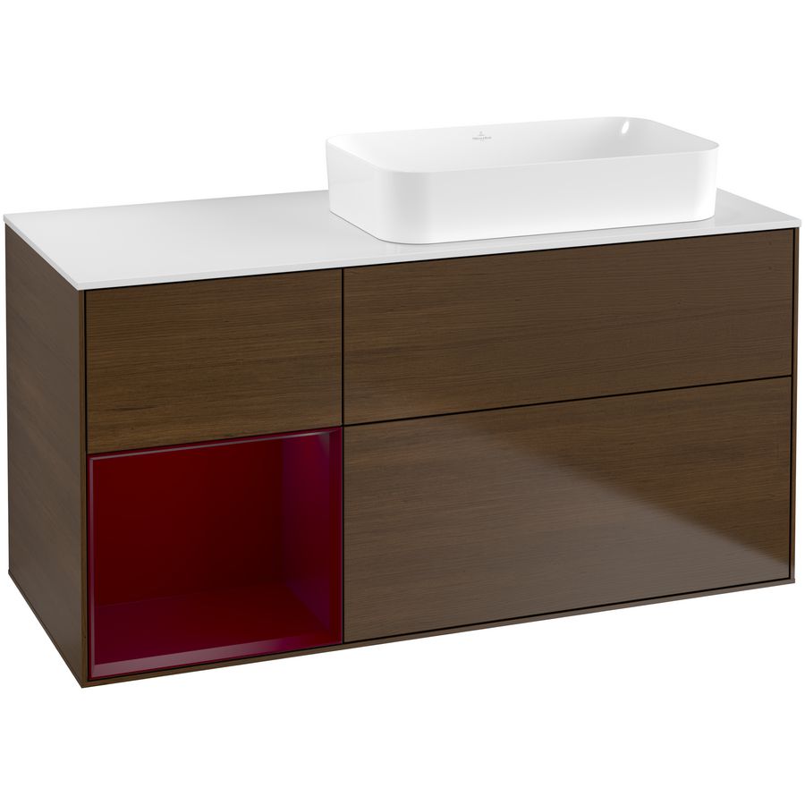 Wastafelonderkast Finion 1200x603x501mm W.Veneer F681HBGN