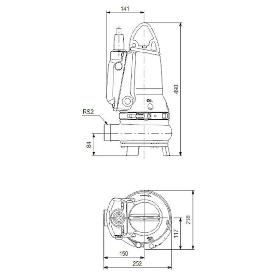 Dompelpomp EF30.50.06.E.2.50B 3x400VY Auto Adapt