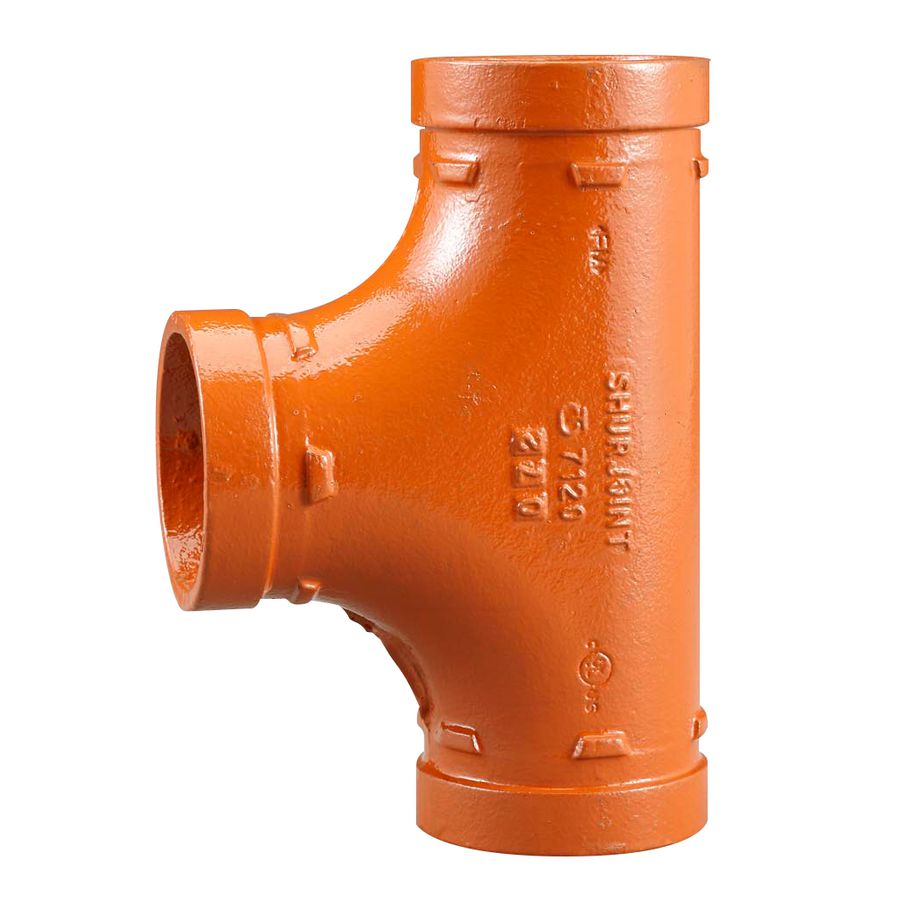T-stuk Shurjoint 7120 MMM 76,1mm oranje