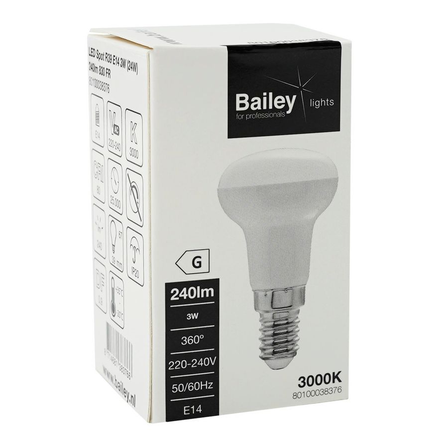 LED-lamp R39 spot E14 3W (24W) 240lm 830 FR