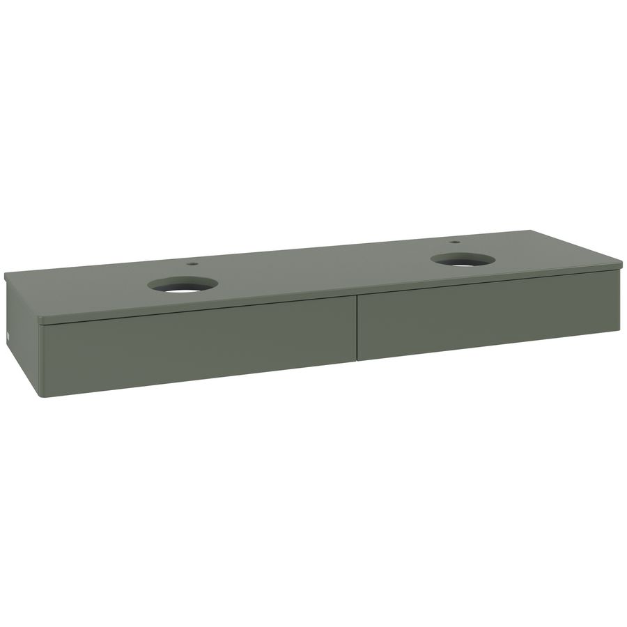 Wastafelonderkast Antao 1600x190x500mm L.Green Matt Lacquer L17050HL
