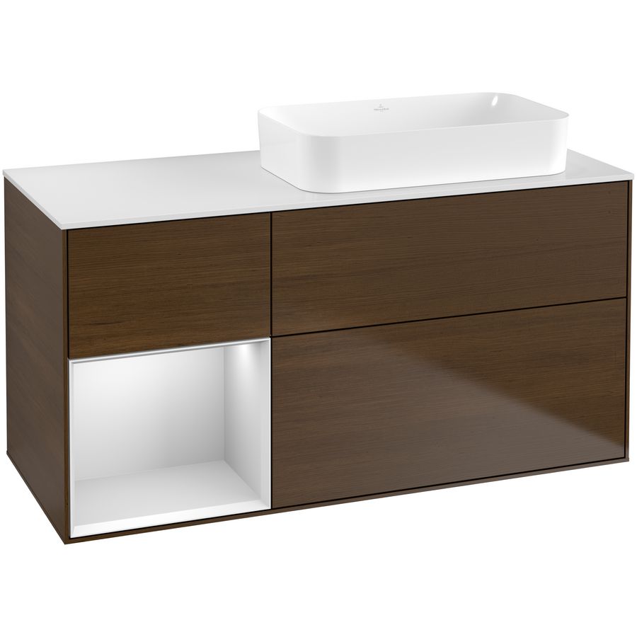 Wastafelonderkast Finion 1200x603x501mm W.Veneer F681MTGN