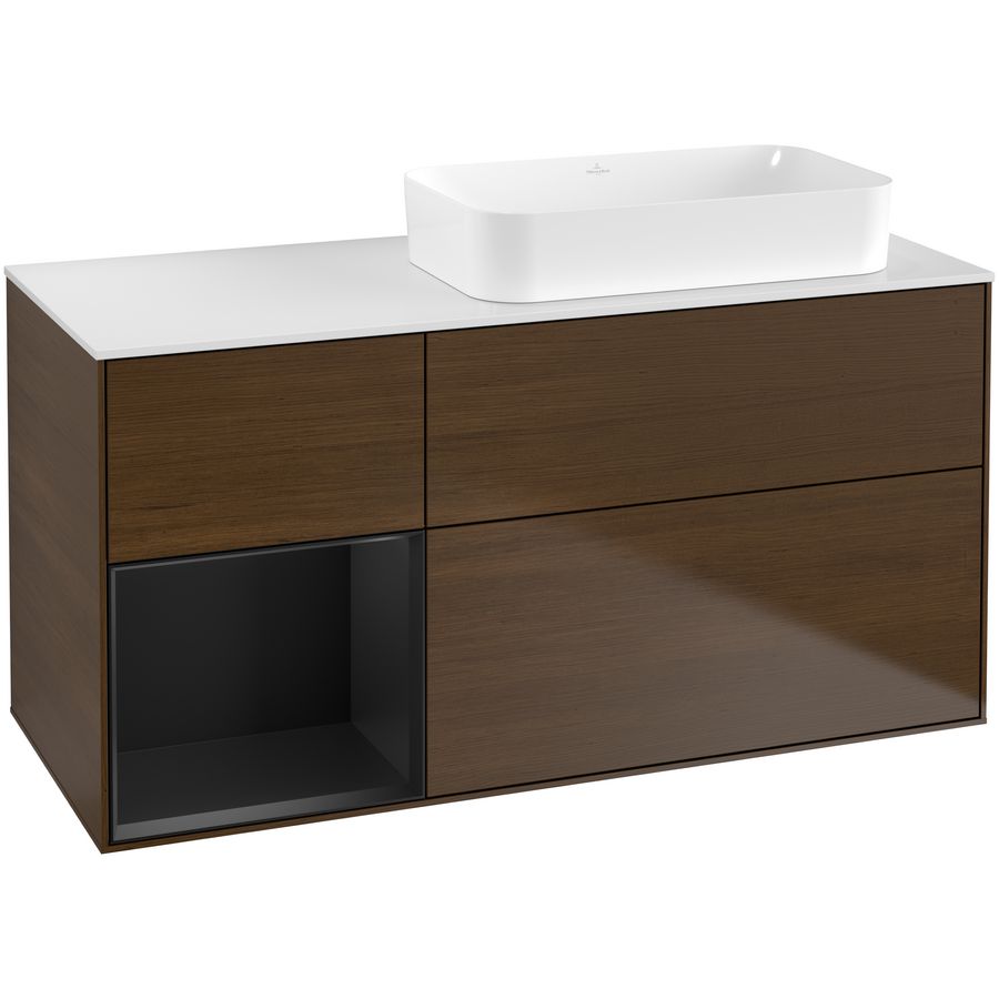 Wastafelonderkast Finion 1200x603x501mm W.Veneer F681PDGN