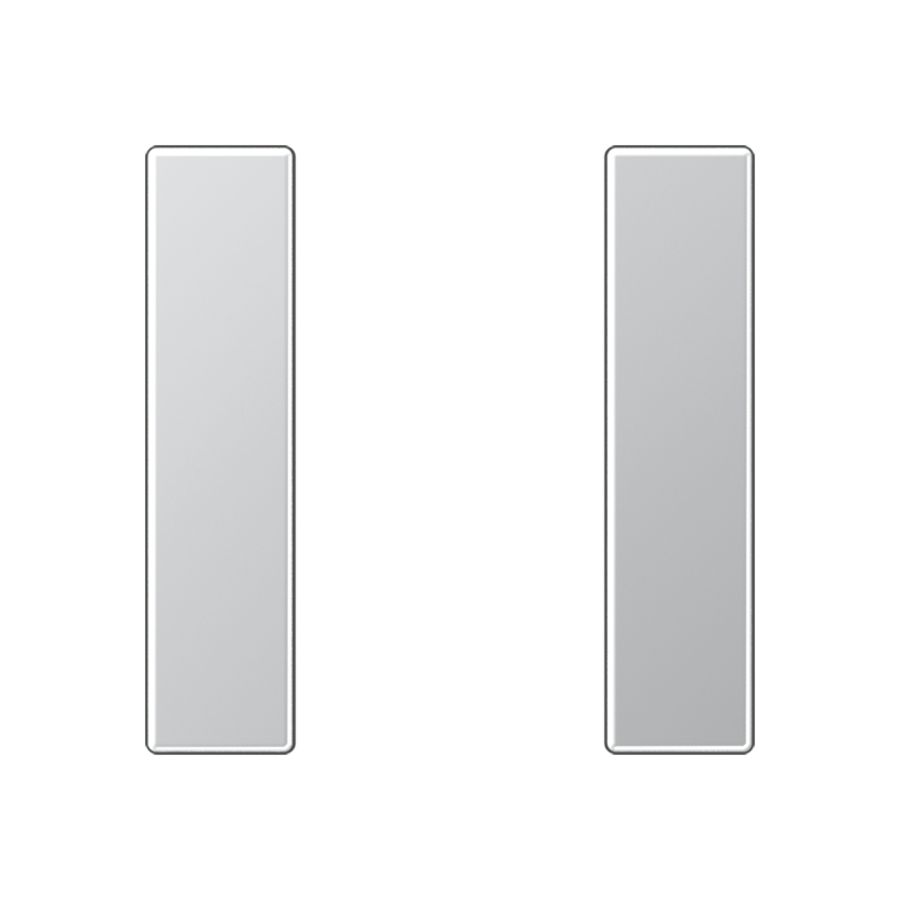 Tastafdekking compleet 1-voudig A500 aluminium KNX