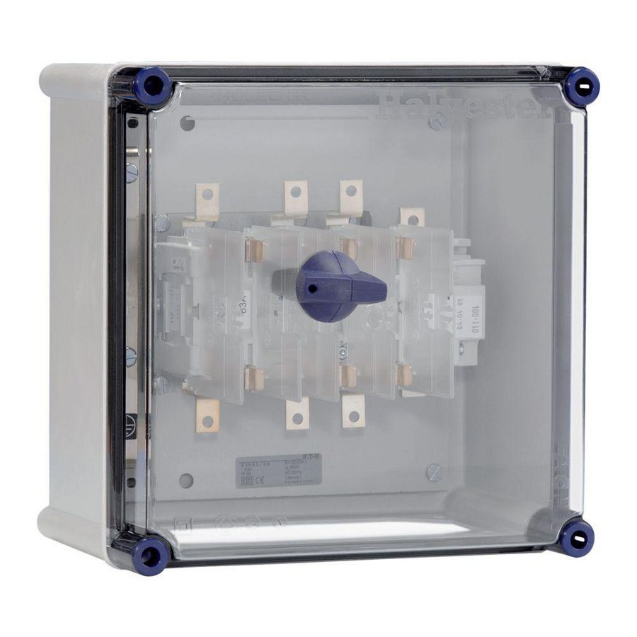 Schakelveiligh.kast QSA 63A gr00 3p+N