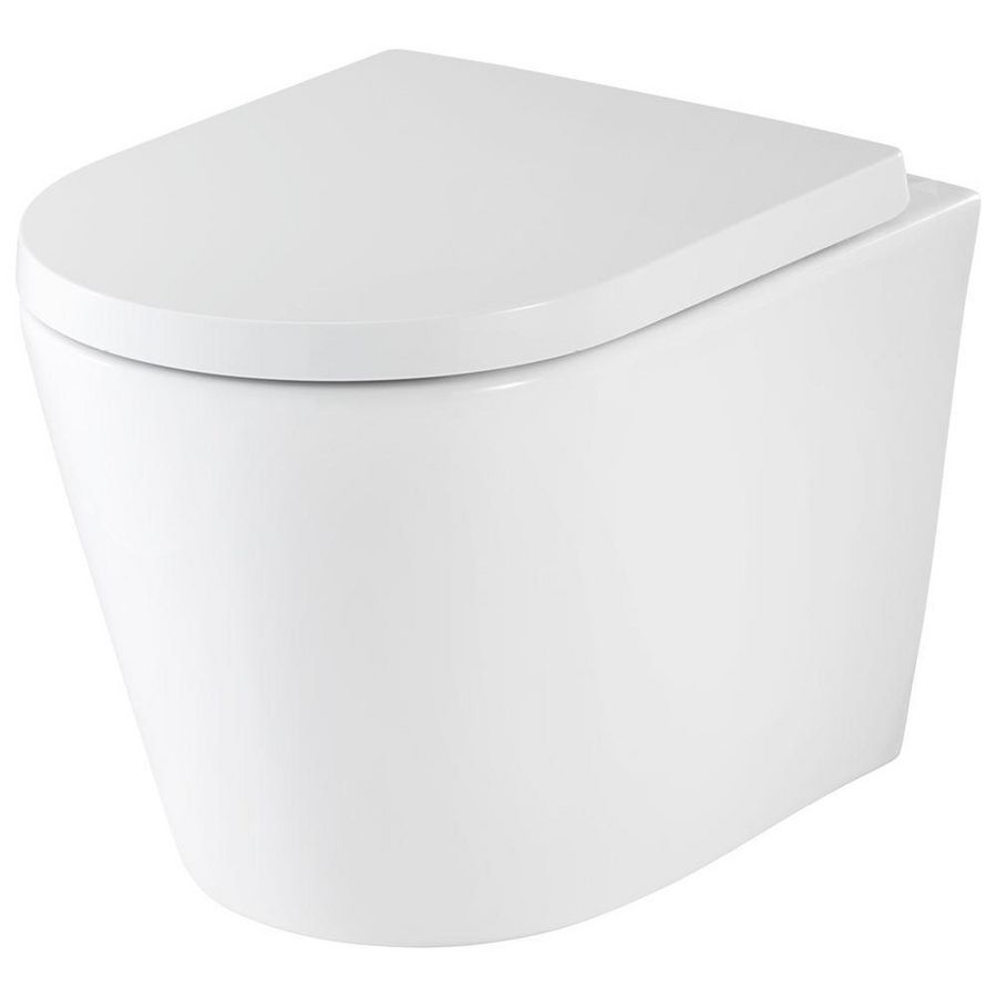 Wandcloset combipack Trend 520mm circular flush incl. zitting zitting Comfort D2