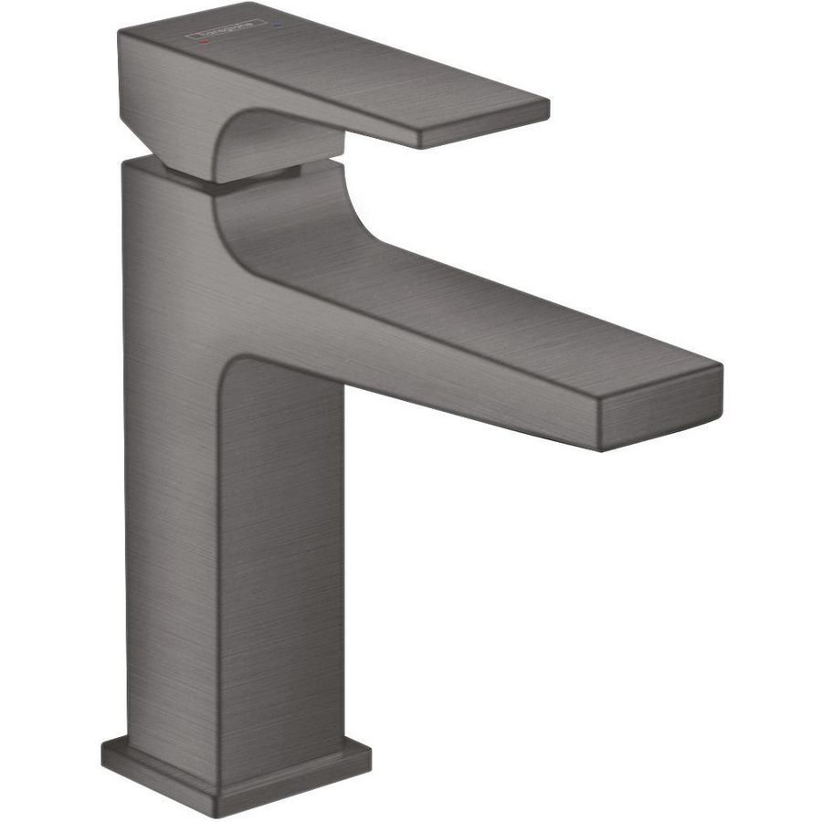 Metropol 1-hendel wastafelmengkraan 110 brushed black chrome