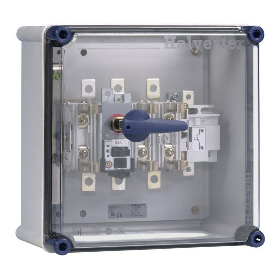 Schakelveiligh.kast QSA 125A gr00 3p+N