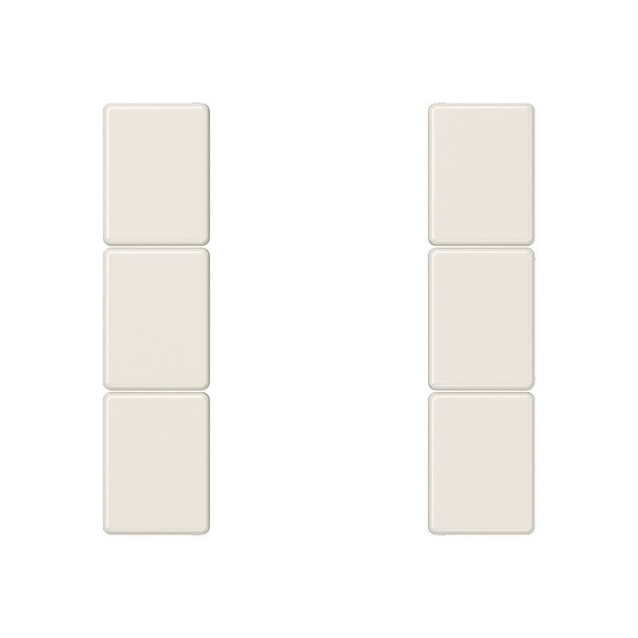 Tastafdekking compleet 3-voudig A(S)500 wit KNX