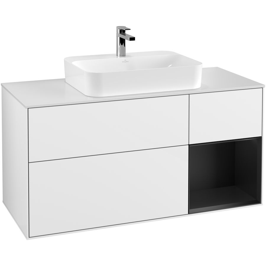 Wastafelonderkast Finion 1200x603x501mm G.White.L F421PDGF