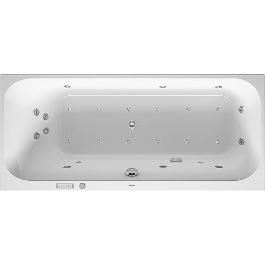 Whirlbad Happy D.2 1600x700mm, wit,a ENC.,hoek L,Combi E