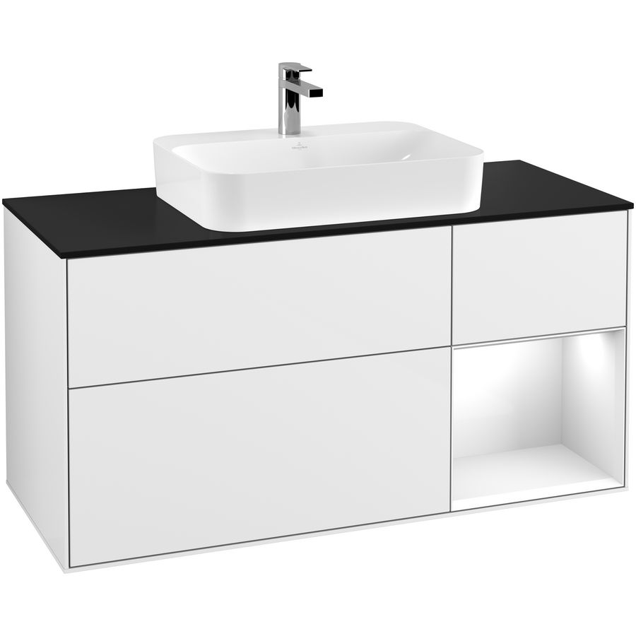 Wastafelonderkast Finion 1200x603x501mm G.White.L F422GFGF