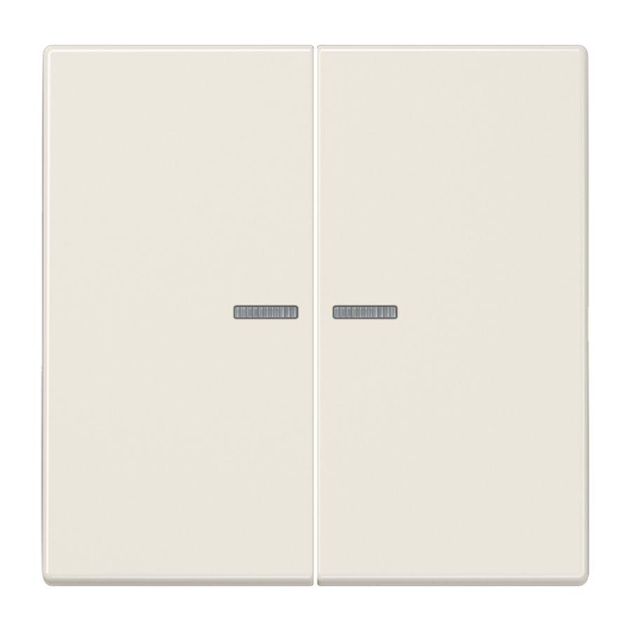 Stuurafdekking LS 2voudig wit HOME