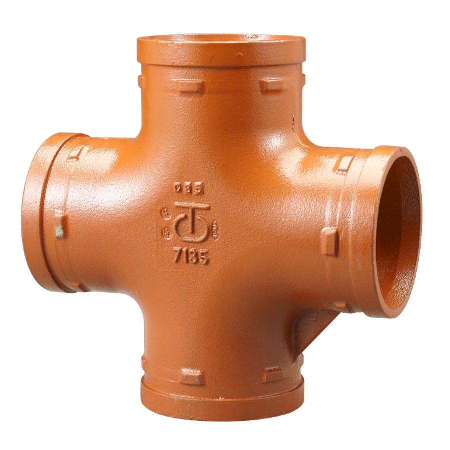 Kruisstuk Shurjoint 7135 MMMM 114,3mm oranje