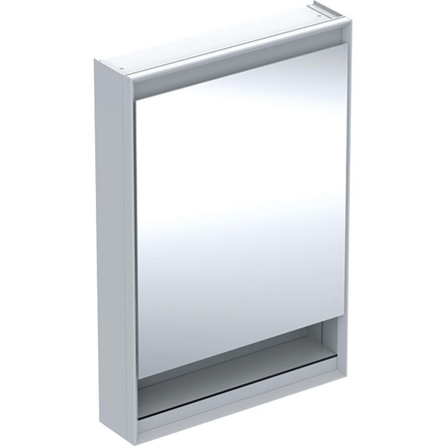 Opbouw spiegelkast met nis deur links 60x90cm ComfortLight wit ONE