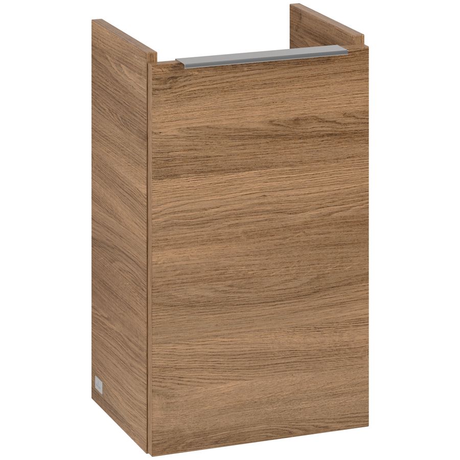 Wastafelonder. ARCHITECTURA 310x520x243mm Oak Kansas B87900RH greep alu. glans
