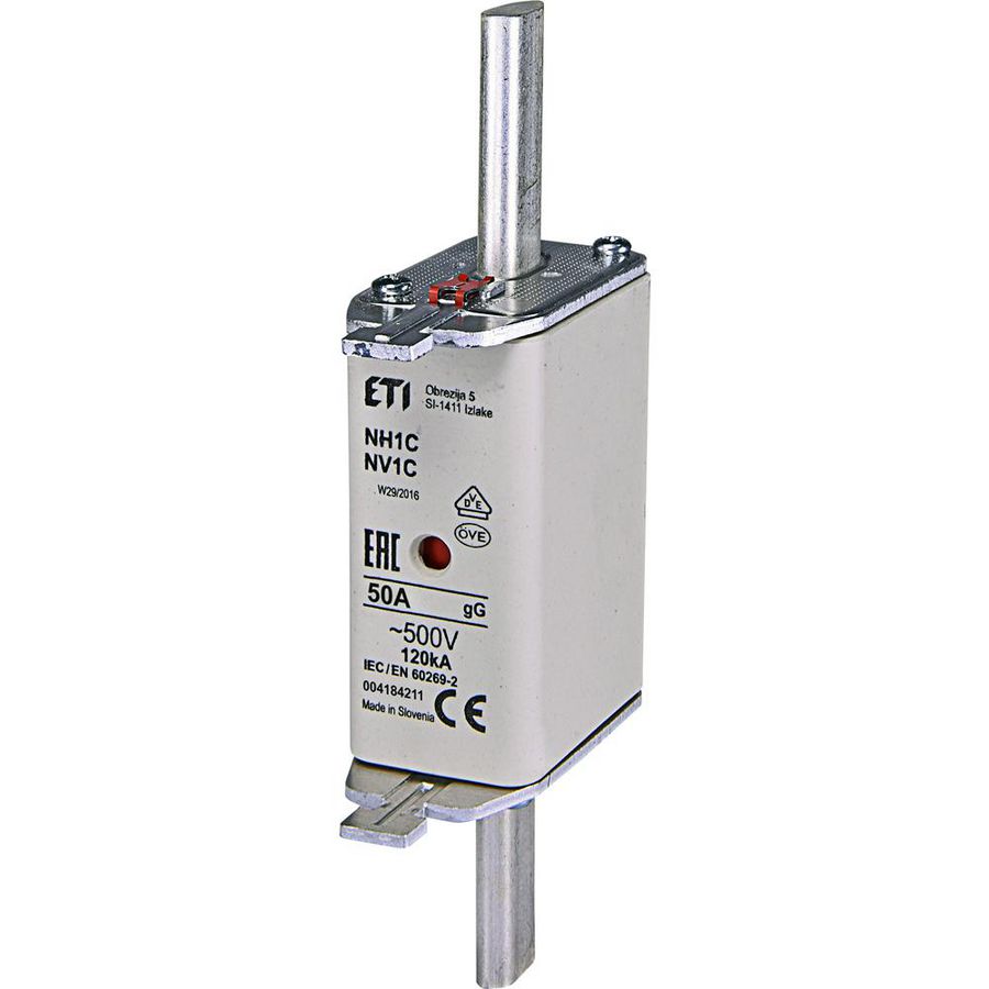 Zekering 500V 50A NH1 C gG VVE=3