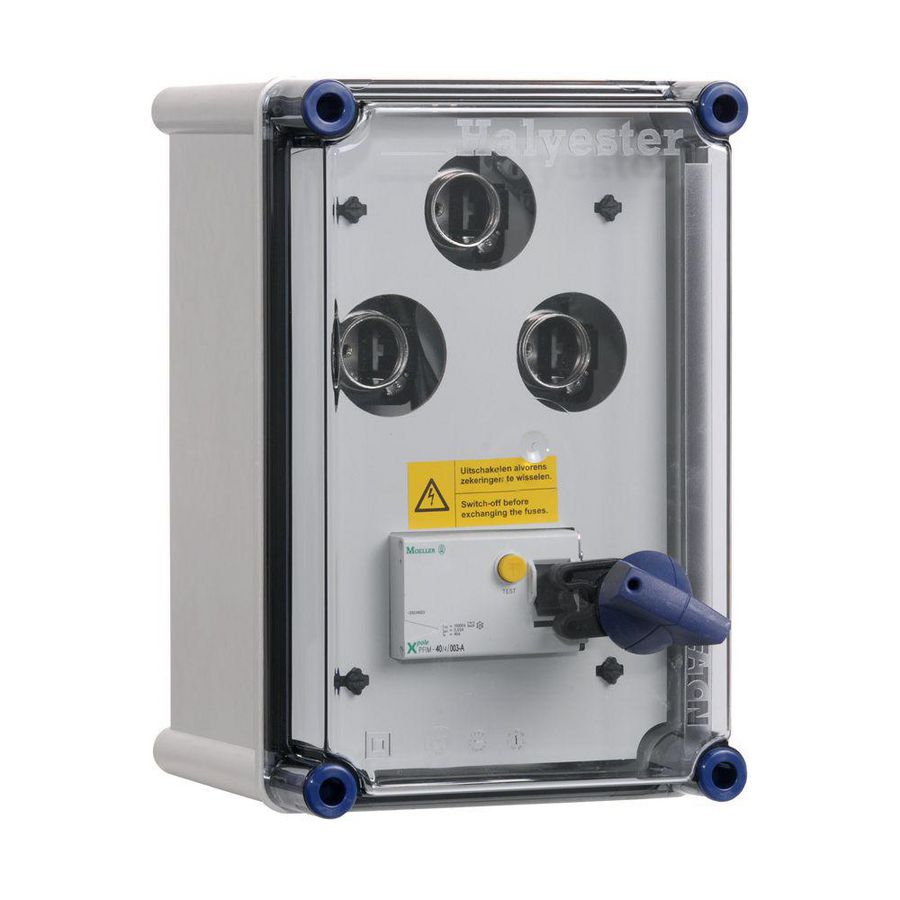 Schakelveiligh.kast 40A 4p ALS 30mA+3xDII