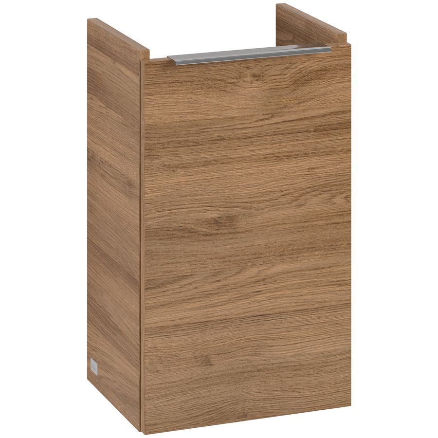 Wastafelonder. ARCHITECTURA 310x520x243mm Oak Kansas B87901RH greep Volcano Black
